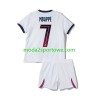 Koszulka Paris Saint-Germain Kylian Mbappé 7 Dziecięcy Wyjazdowe Stroje Piłkarskie 2026/27 Krótki Rękaw